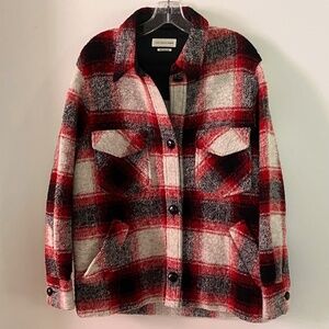 Isabel Marant Lightweight Plaid Wool Jacket 42 8 10 12 Large